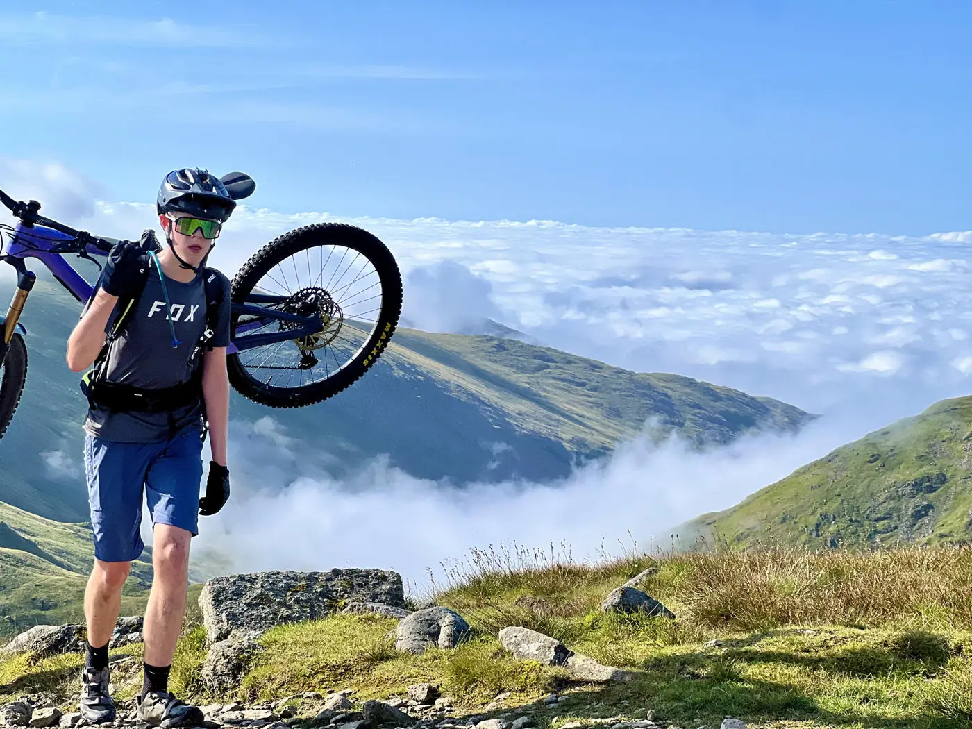 Garburn Pass In the Lake District, MTB trails